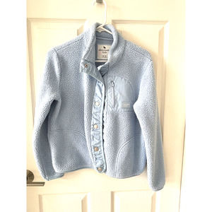 Abercrombie Kids Girls 13/14 Sherpa Hoodie jacket Blue